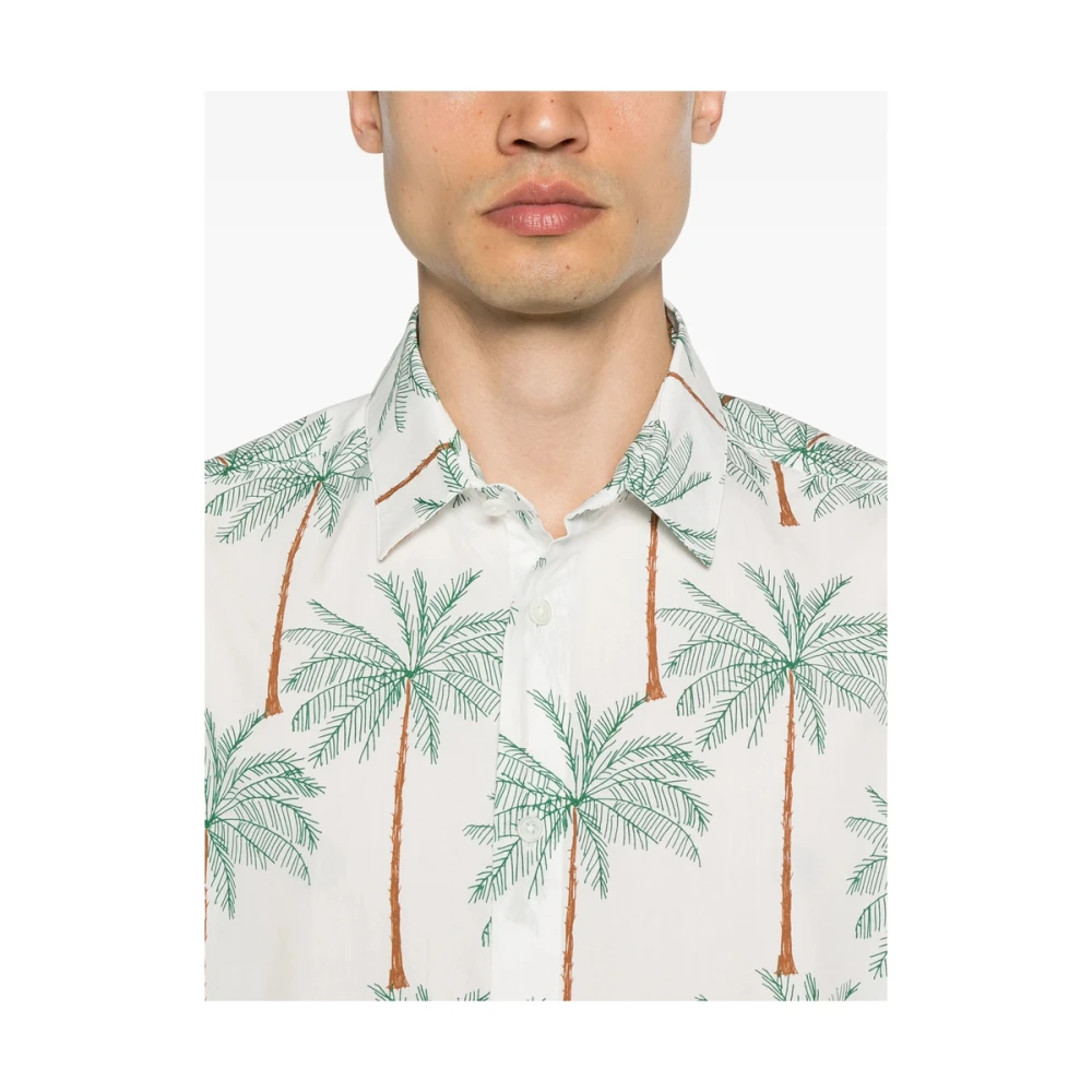 Jacquemus Overhemd met Grafische Print en Knopen White Heren