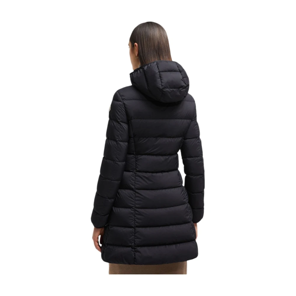 Moncler Lange Donsjas Black Dames