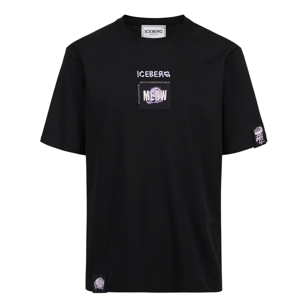 Iceberg Men's Black Regular Fit T-Shirt - T-Shirts - 2XL - Tops