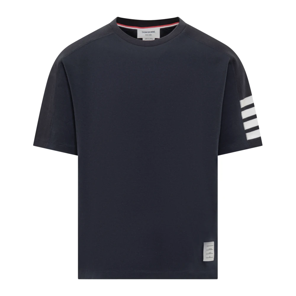 Thom Browne Randig T-shirt Blue, Herr