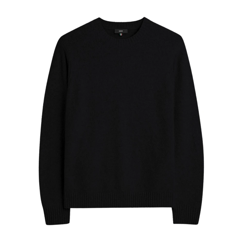 CINQUE Sportieve Heren Geborsteld Katoenen Trui Black Heren