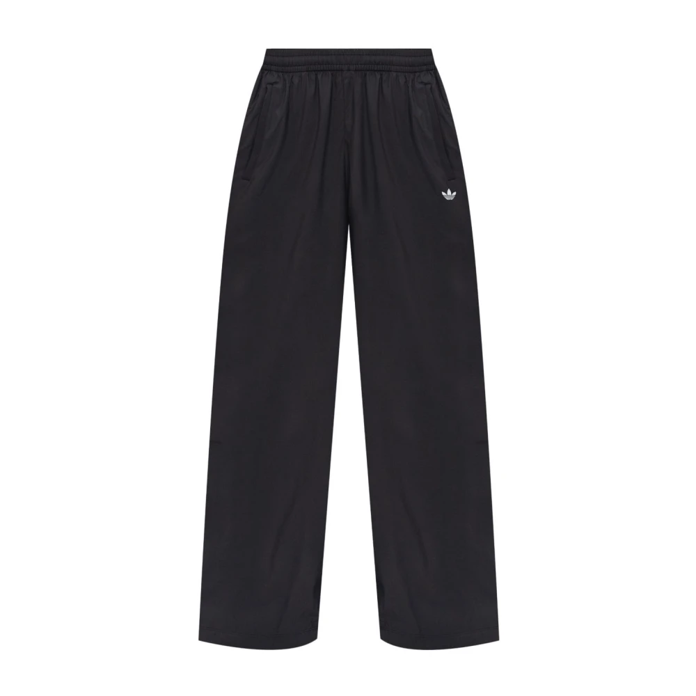 Adidas Zwarte Rasant Broek met Ritsdetails Black Dames