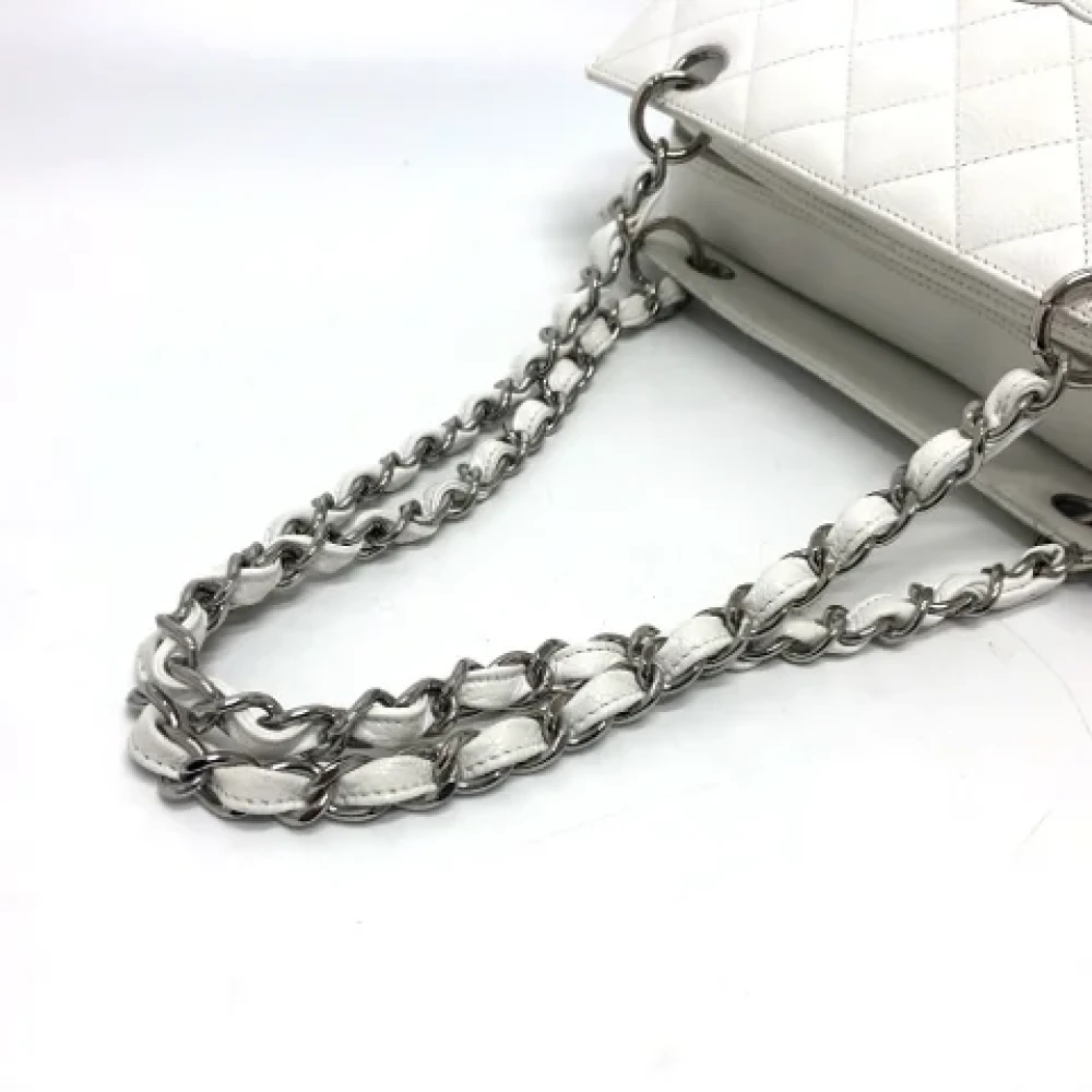 Chanel Vintage Pre-owned Leather chanel-bags White Dames