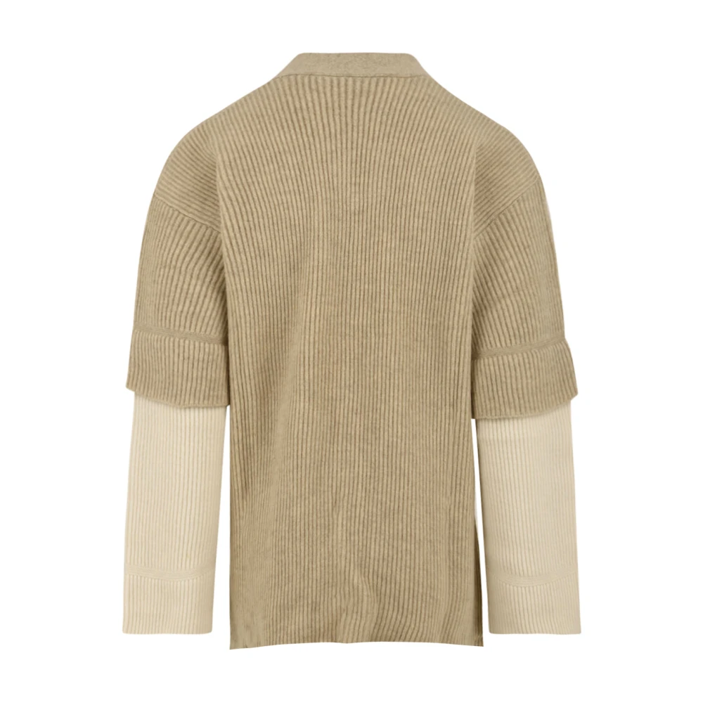 Akep Bruine Cardigan Sweater Model Mgkd07048 Brown Dames