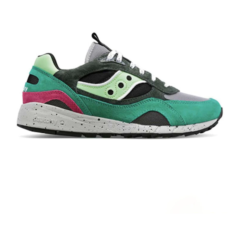 Saucony Retro atletisk sko med mocka och läder Multicolor, Herr