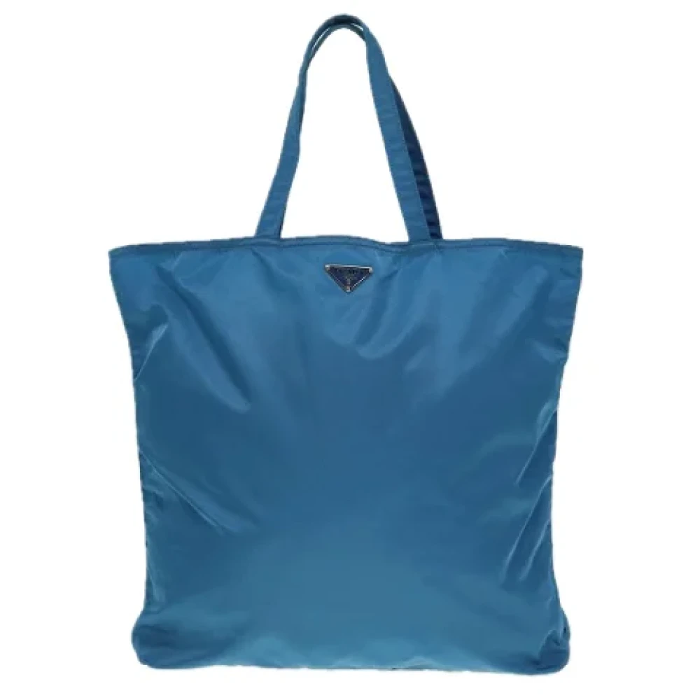 Prada Vintage Pre-owned Fabric totes Blue Dames
