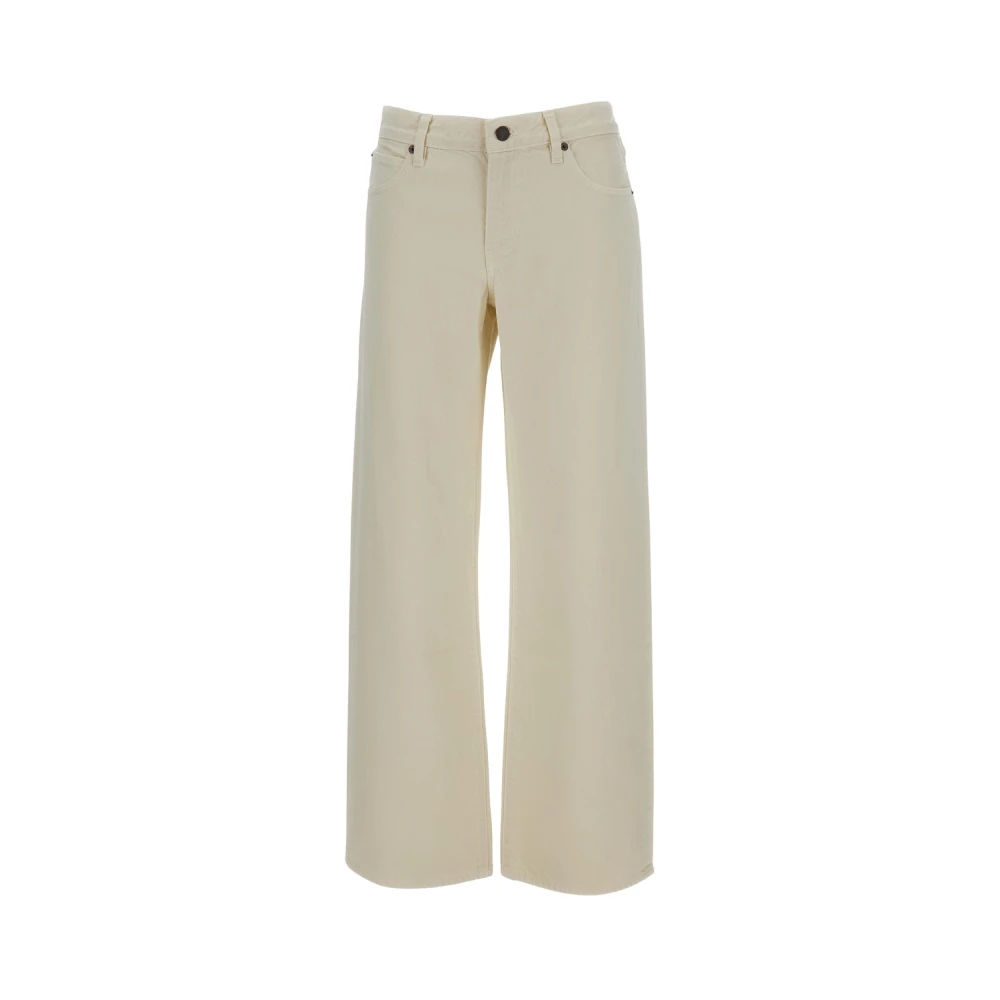 Frame White Wide Jeans, Female, W29, The Saturday Jeans