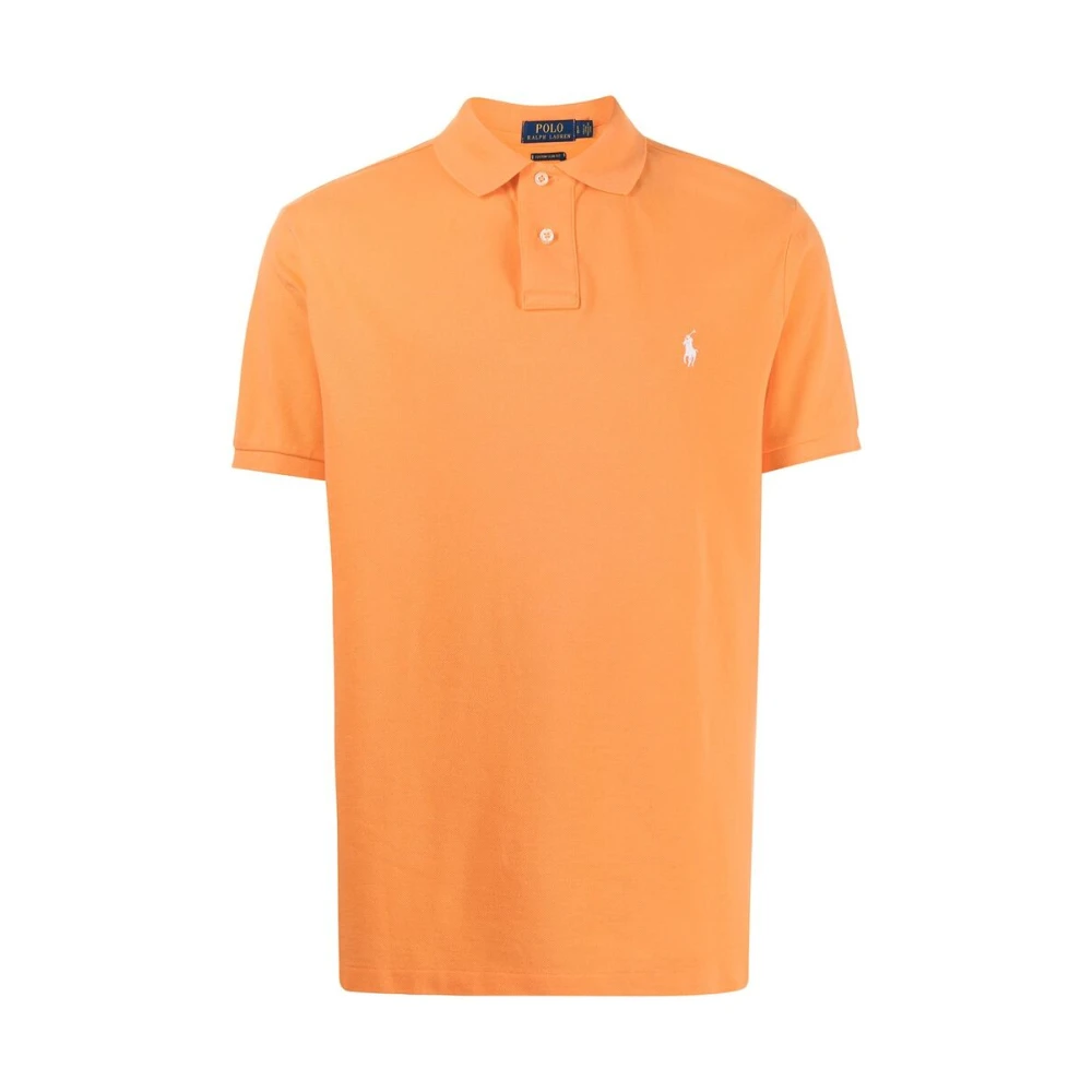 Ralph Lauren Oranje Polo Shirt met Geborduurd Polo Pony Orange Heren