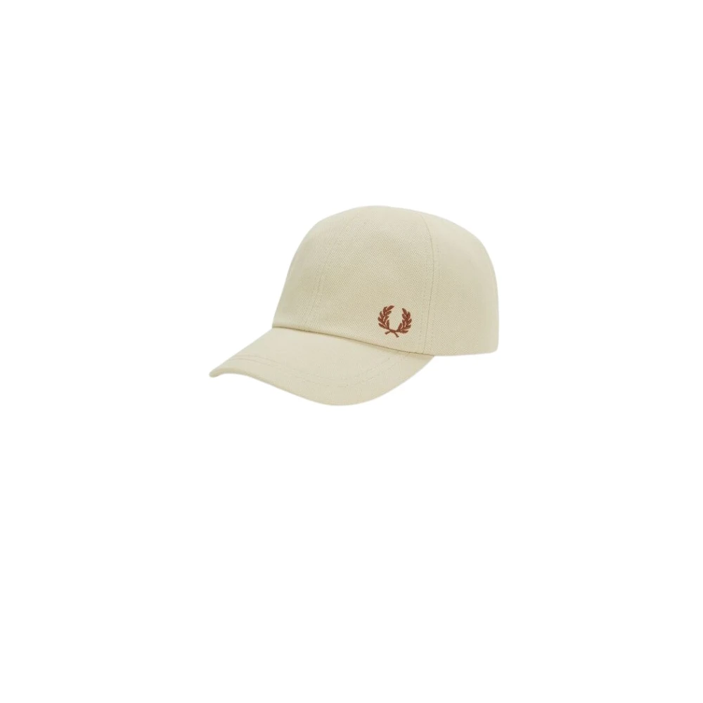 Fred Perry Geborduurde Laurierkroon Baseballpet Beige Heren