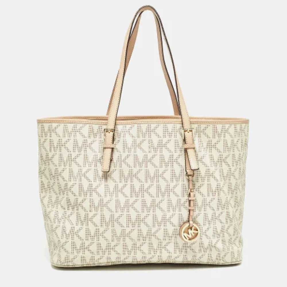 Michael Kors Pre-owned Coated canvas totes Beige Dames