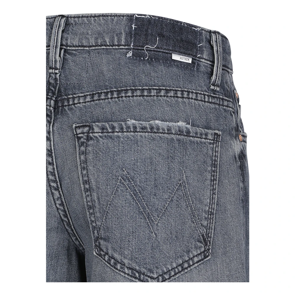 Mother Wide Jeans Gray Dames