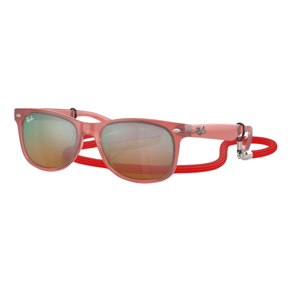 Ray-Ban Red New Wayfarer Sunglasses - Unisex - Sunglasses - One Size - Kids