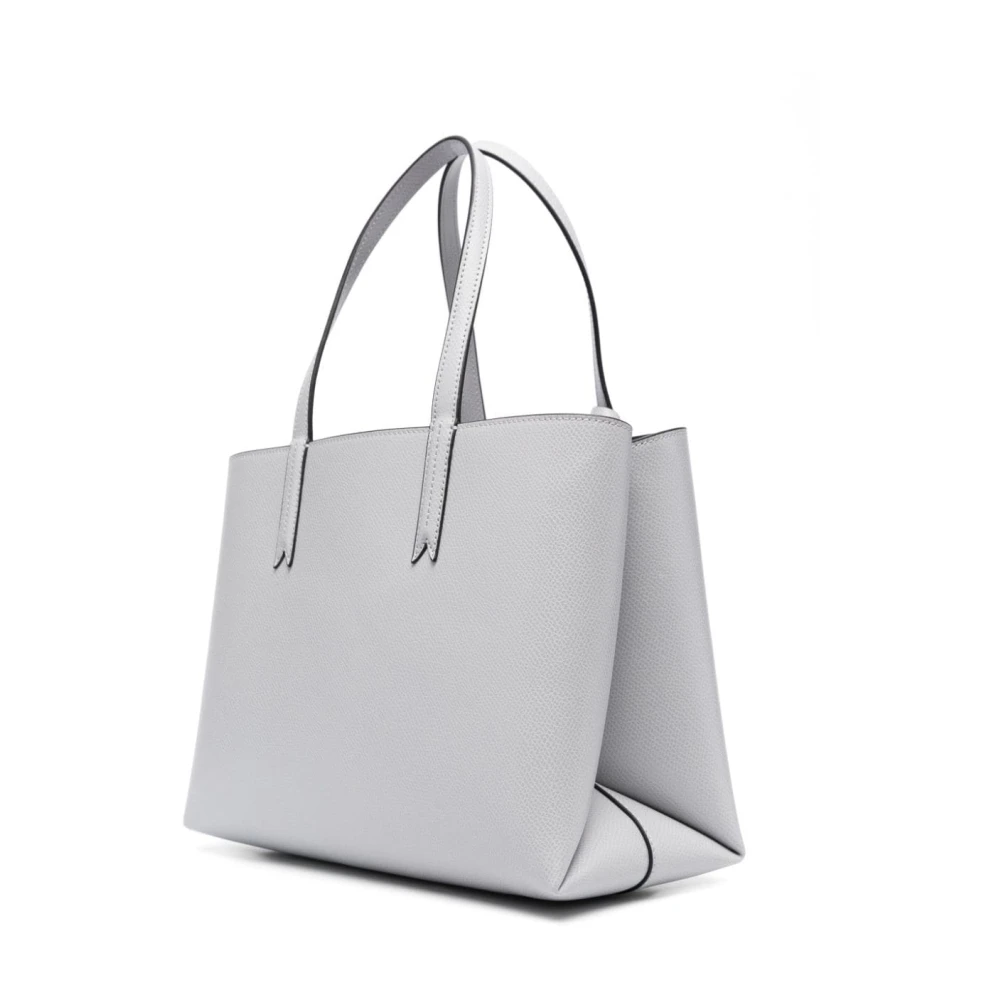 Emporio Armani Getextureerde Tote Bag met Logo Stempel Gray Dames