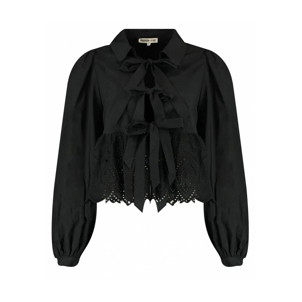 Harper & Yve Maral-Ls Lange Mouw Blouse Black Dames
