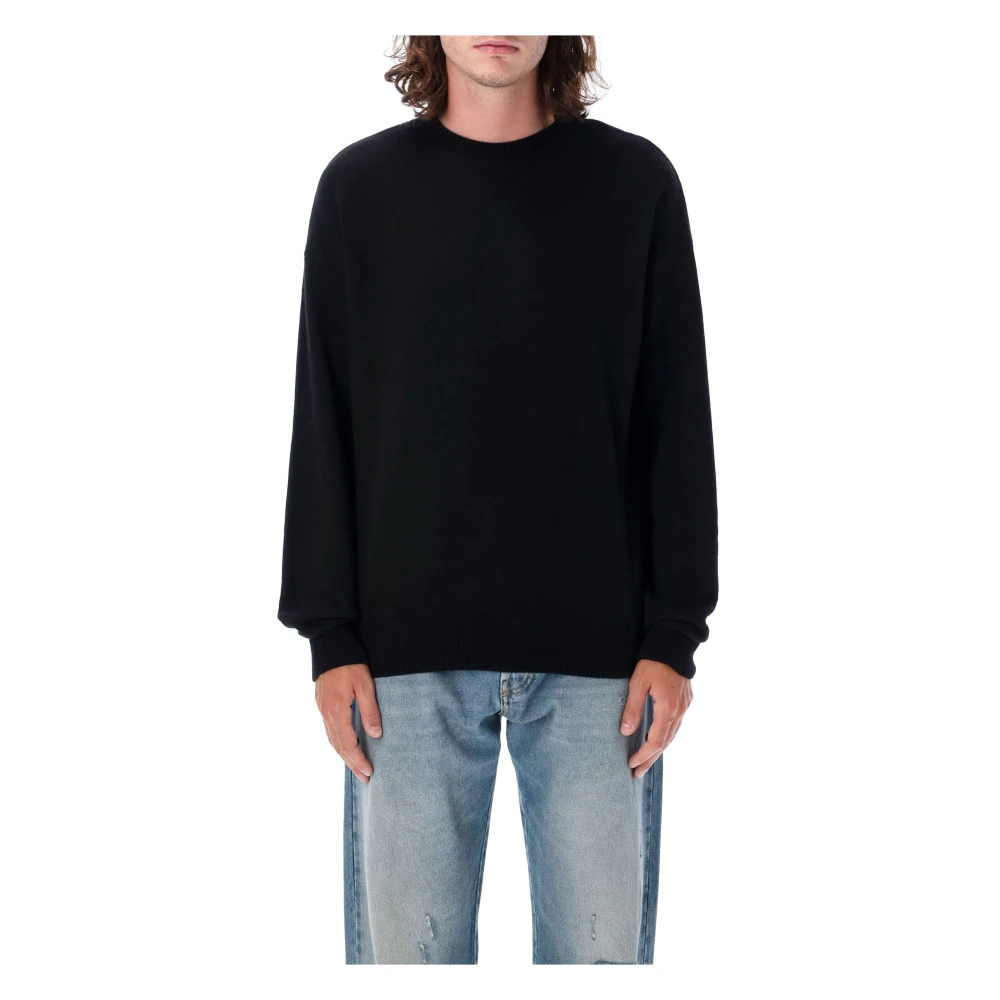 Palm Angels Monogram Gebreide Kleding Zwart Aw24 Stijlvol Gezellig Black Heren