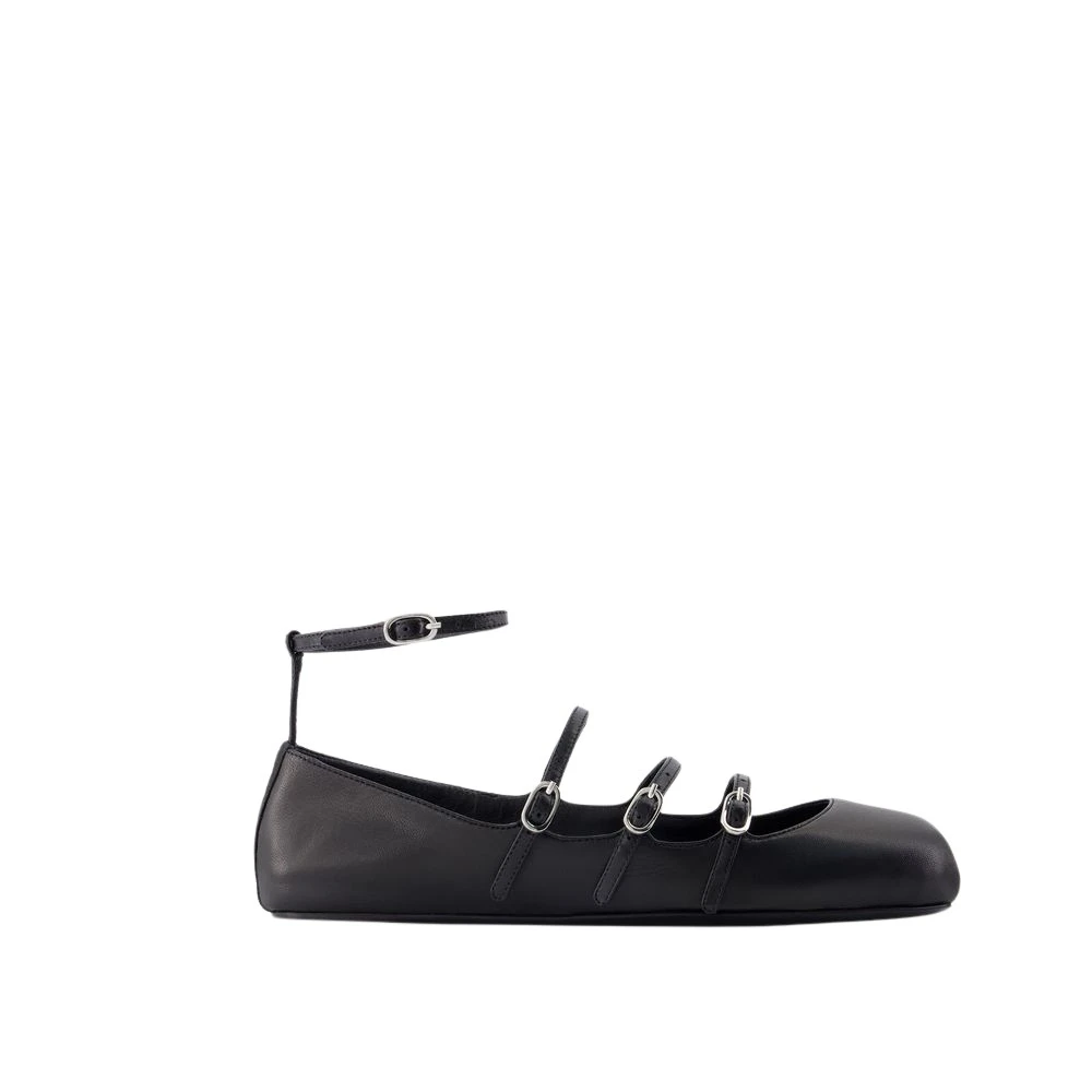 Alexander Mcqueen Women's Black Ballerina Shoes, 2 Uk, Cage Ballerinas
