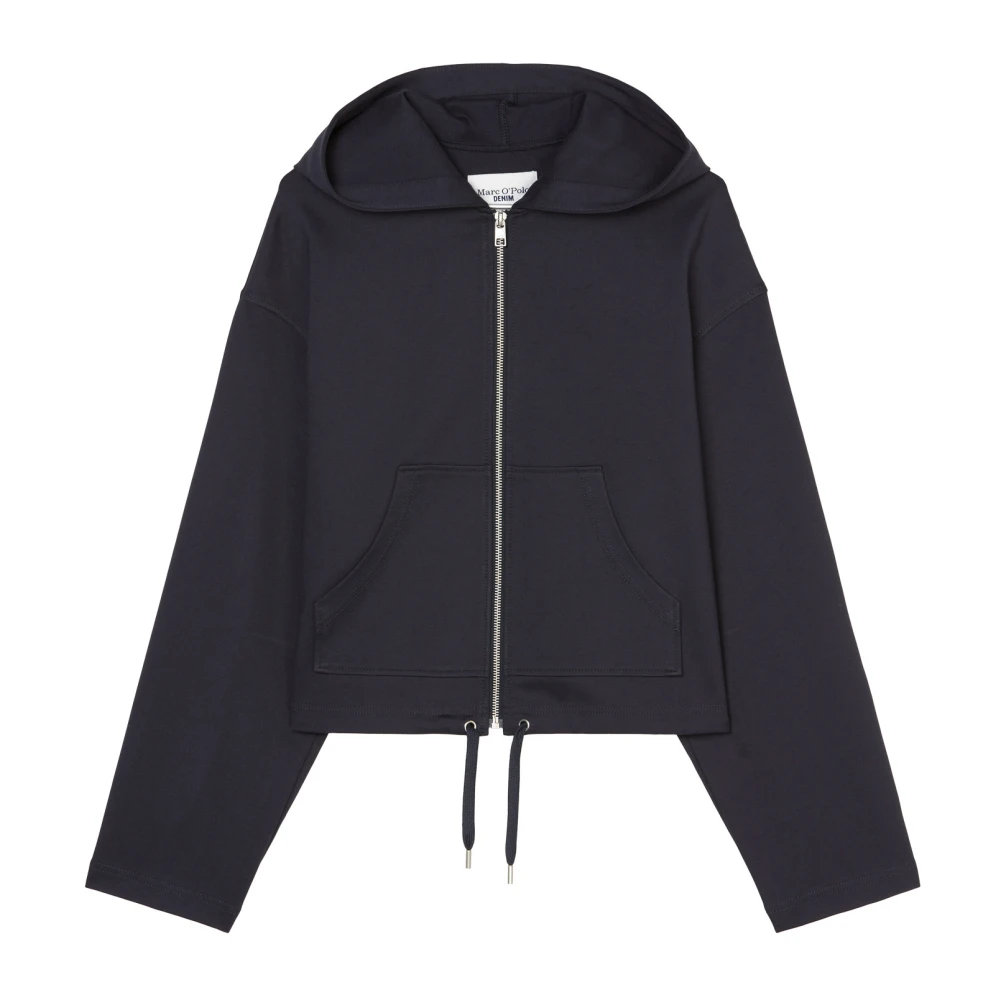Marc O'Polo Hoodie met rits normaal Blue Dames