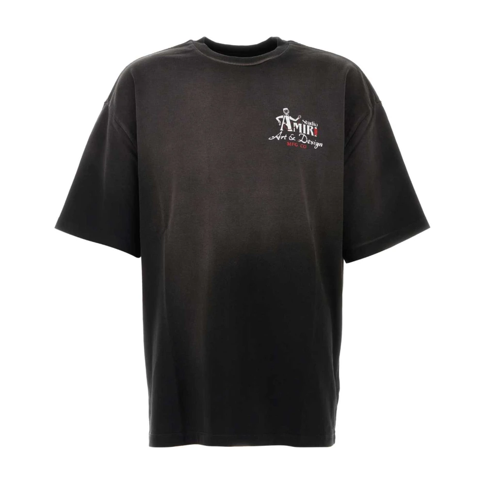Amiri Men's Black T-Shirts, L, Oversized T-Shirt