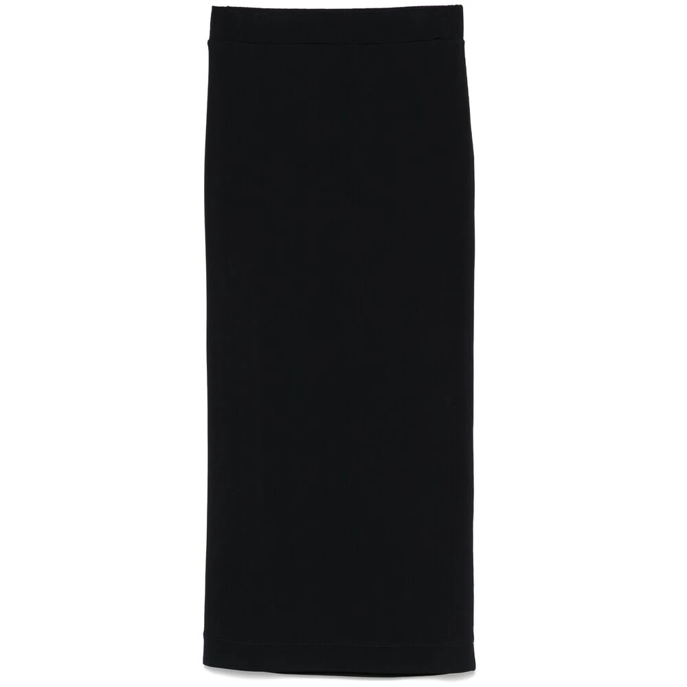 Armarium Zwarte Rok met Elastische Tailleband Black Dames