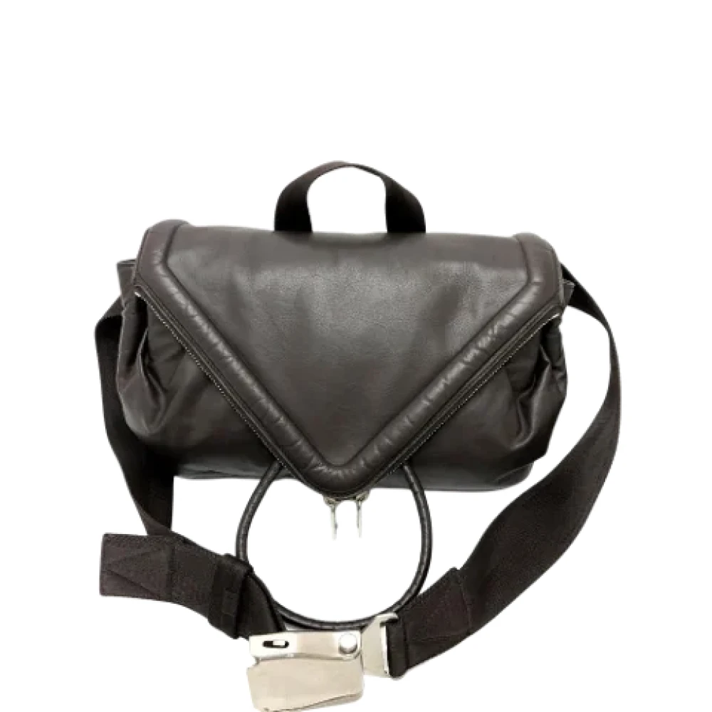 Bottega Veneta Vintage Pre-owned Leather crossbody-bags Brown Heren