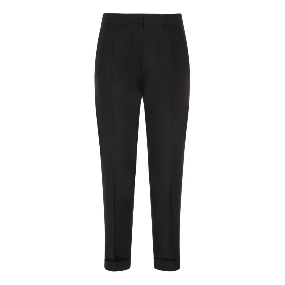 Dsquared2 Zwarte zijden en wollen avondjurk Black Heren
