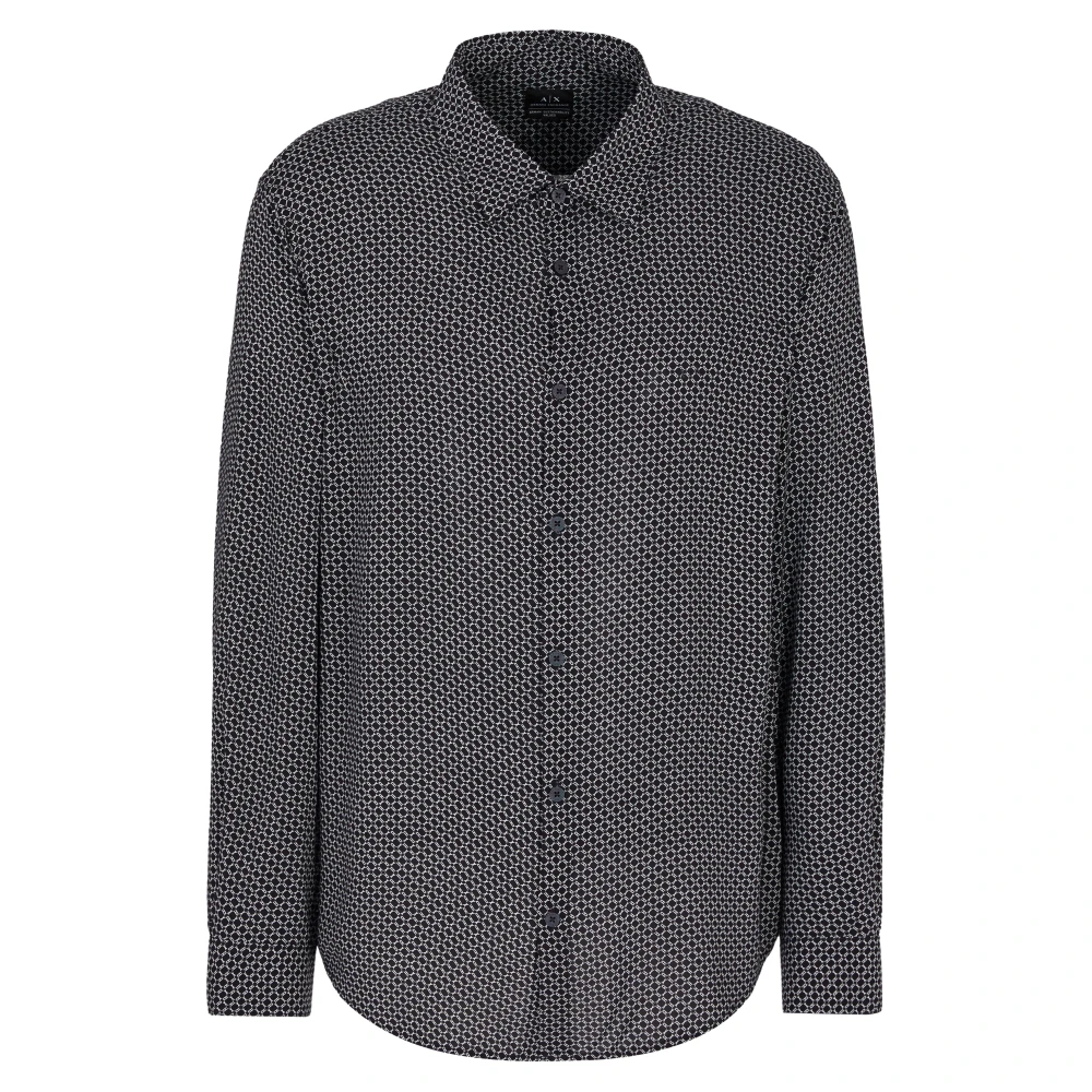 Armani Exchange Hombre Azul Camisas, Talla: M