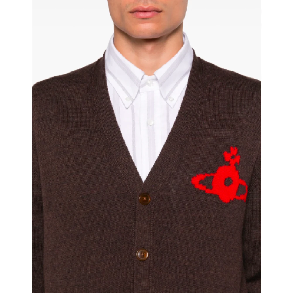 Vivienne Westwood Bruine Cardigan Trui Stijlvolle Mode Brown Heren