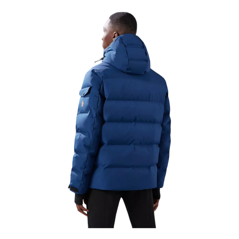 Moncler Stijlvolle korte donsjas voor mannen Blue Heren