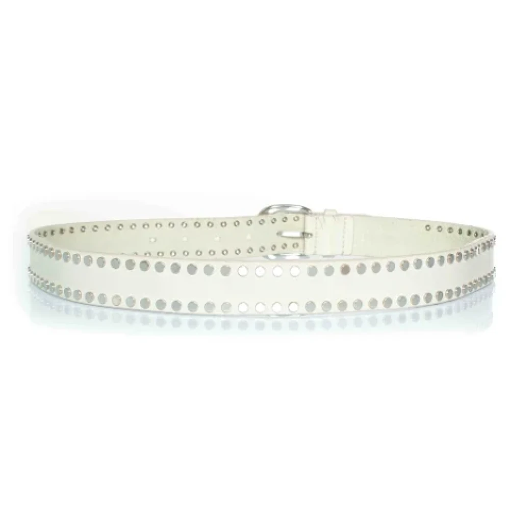 Isabel Marant Pre-owned Leather belts White Dames