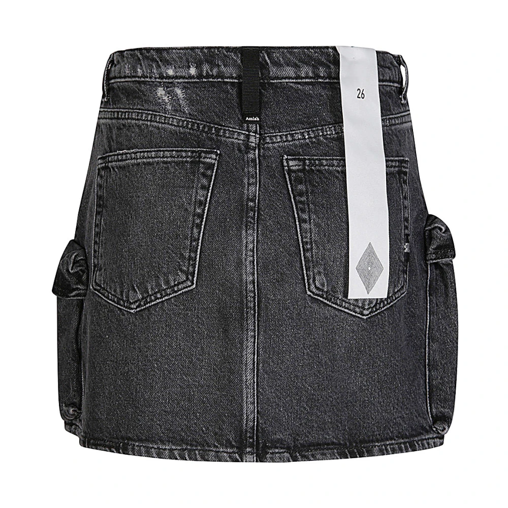 Amish Zwarte Logo Jeans Black Dames