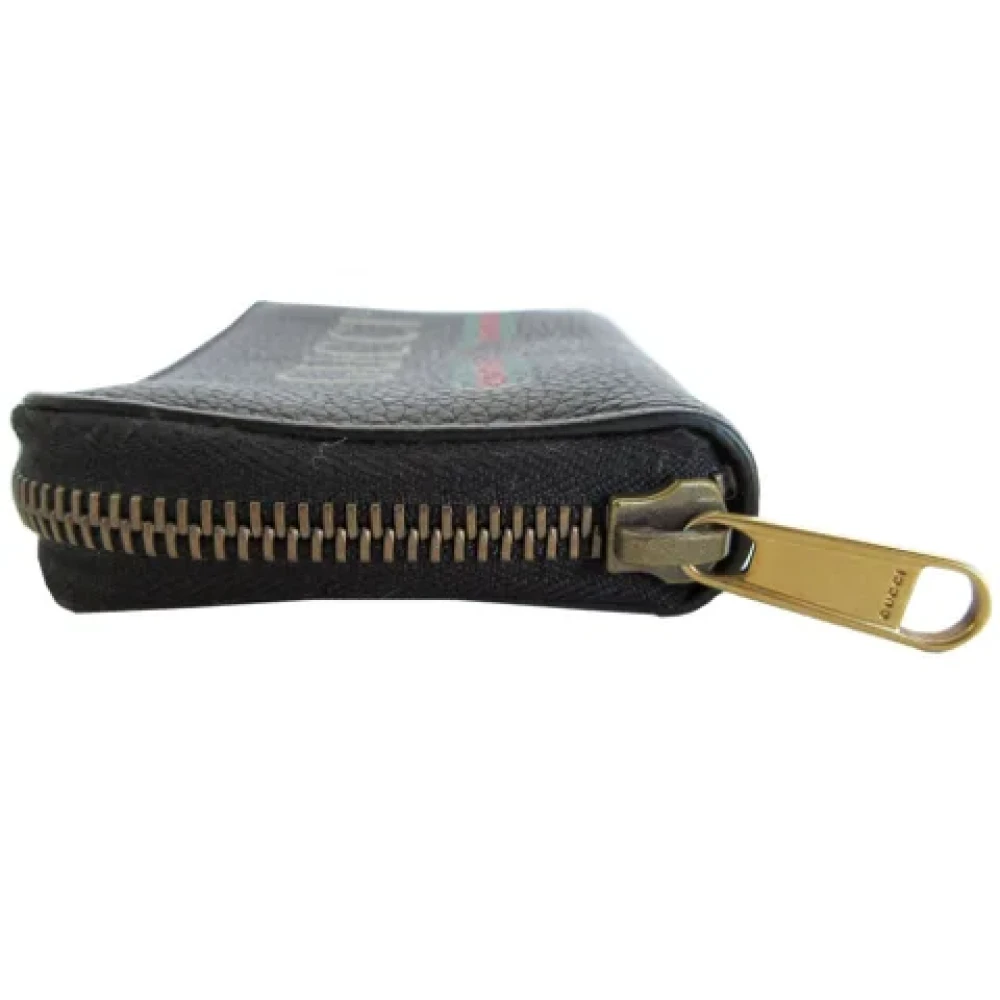 Gucci Vintage Pre-owned Leather wallets Black Dames