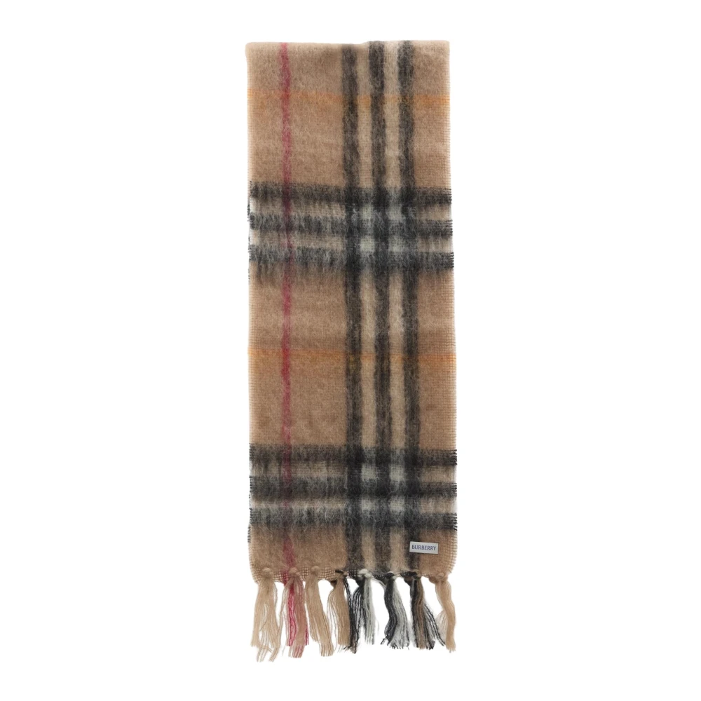 Burberry Damen Beige Schal Mit Karomuster