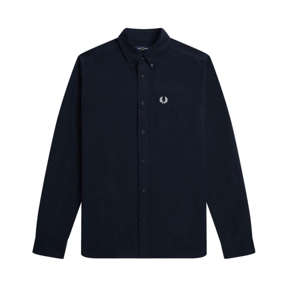Fred Perry Oxford Overhemd Regular Fit Ref: M5516-608 Blue Heren