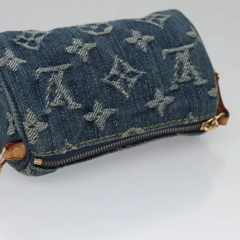 Louis Vuitton Vintage Pre-owned Denim louis-vuitton-bags Blue Dames