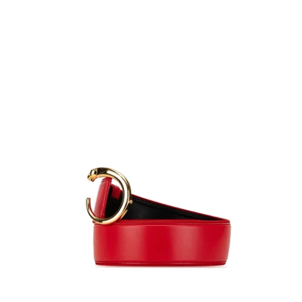 Cartier Vintage Pre-owned Leather belts Red Dames