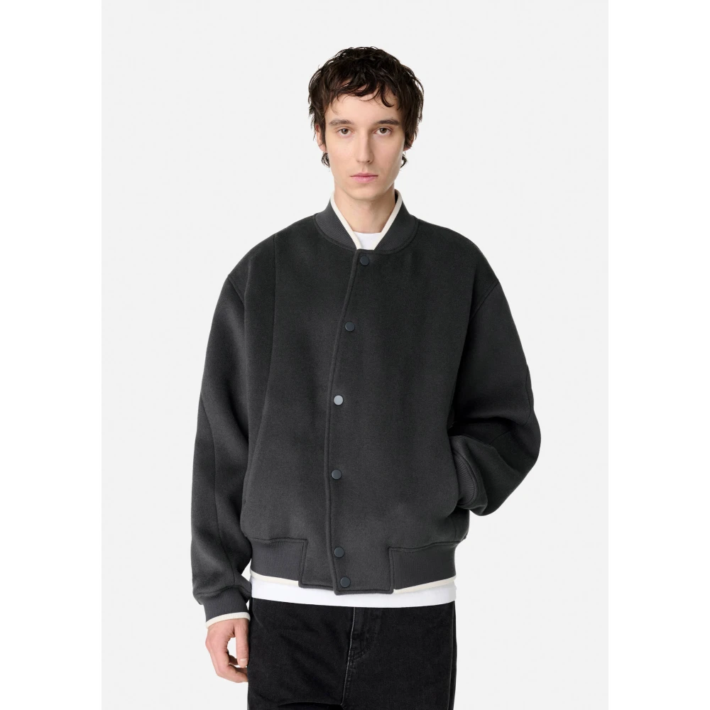 Axel Arigato Typo Varsity Jacket Gray Heren