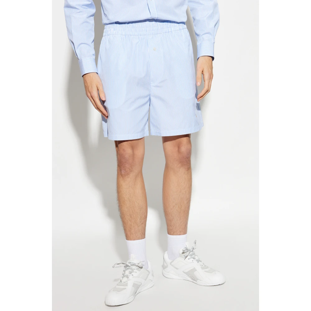 Moschino Gestreepte patroon shorts Blue Heren