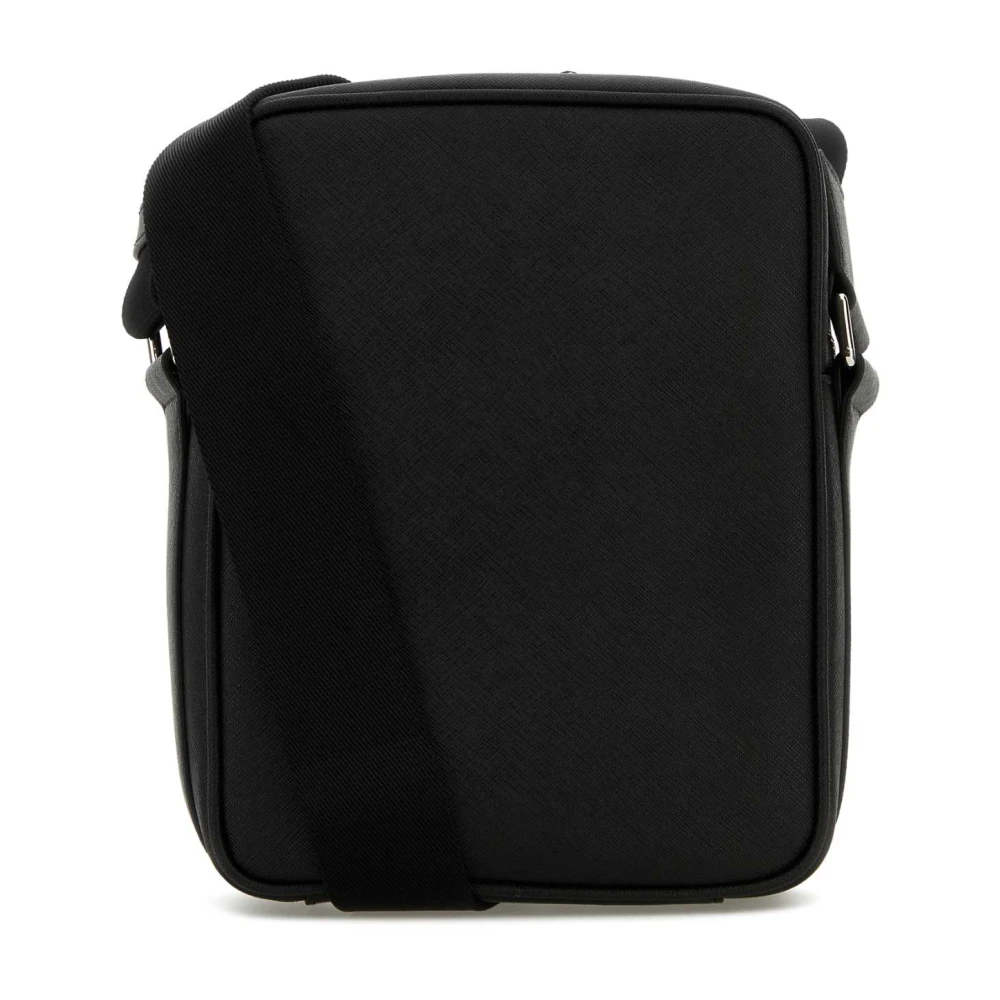 Bally Stijlvolle Zwarte Leren Crossbody Tas Black Heren