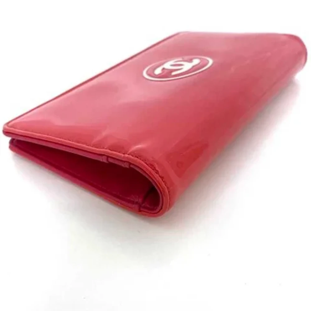 Chanel Vintage Pre-owned Leather wallets Pink Dames