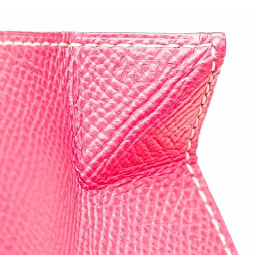 Hermès Vintage Pre-owned Leather wallets Pink Dames
