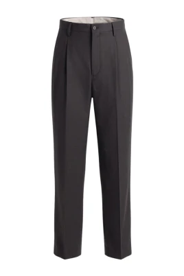 Wool Poplin Trousers
