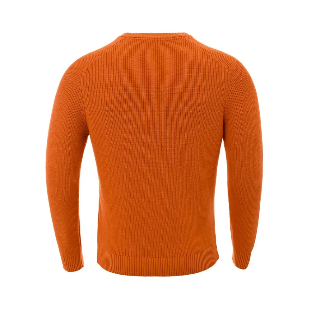 Gran Sasso Chique Oranje Katoenen Trui Orange Heren