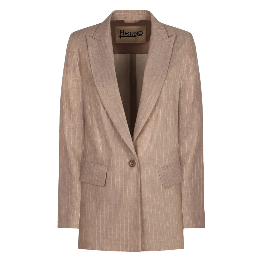 Herno - Jackets > Blazers - Beige - Herno - Modalova