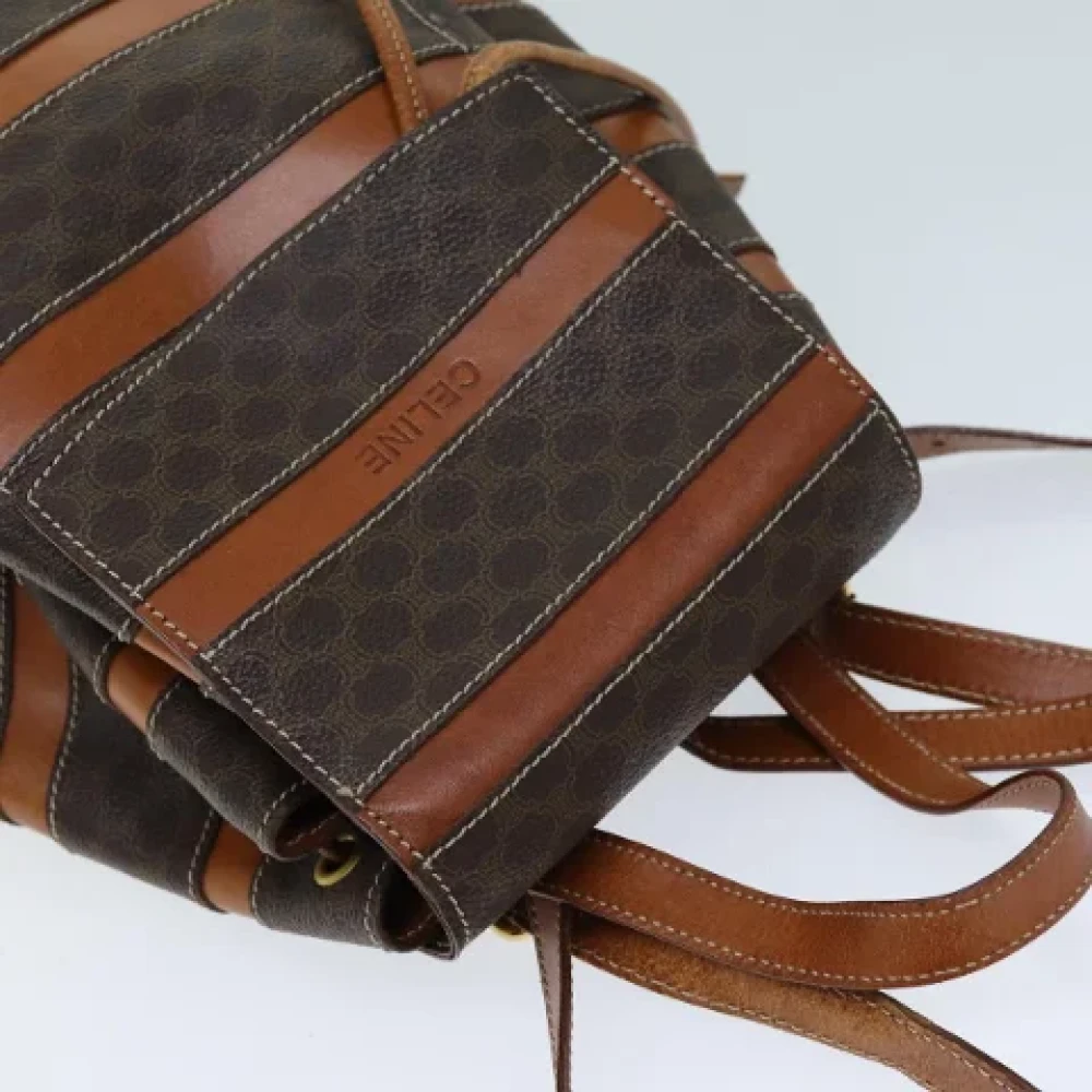Celine Vintage Pre-owned Leather shoulder-bags Brown Dames