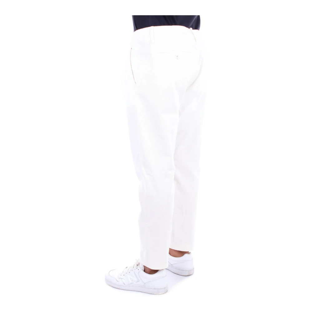 Dondup Crèmekleurige Broek met Achterlogo Beige Heren