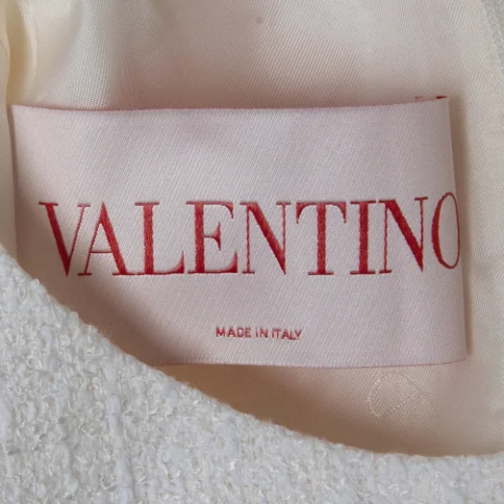Valentino Vintage Pre-owned Fabric dresses White Dames