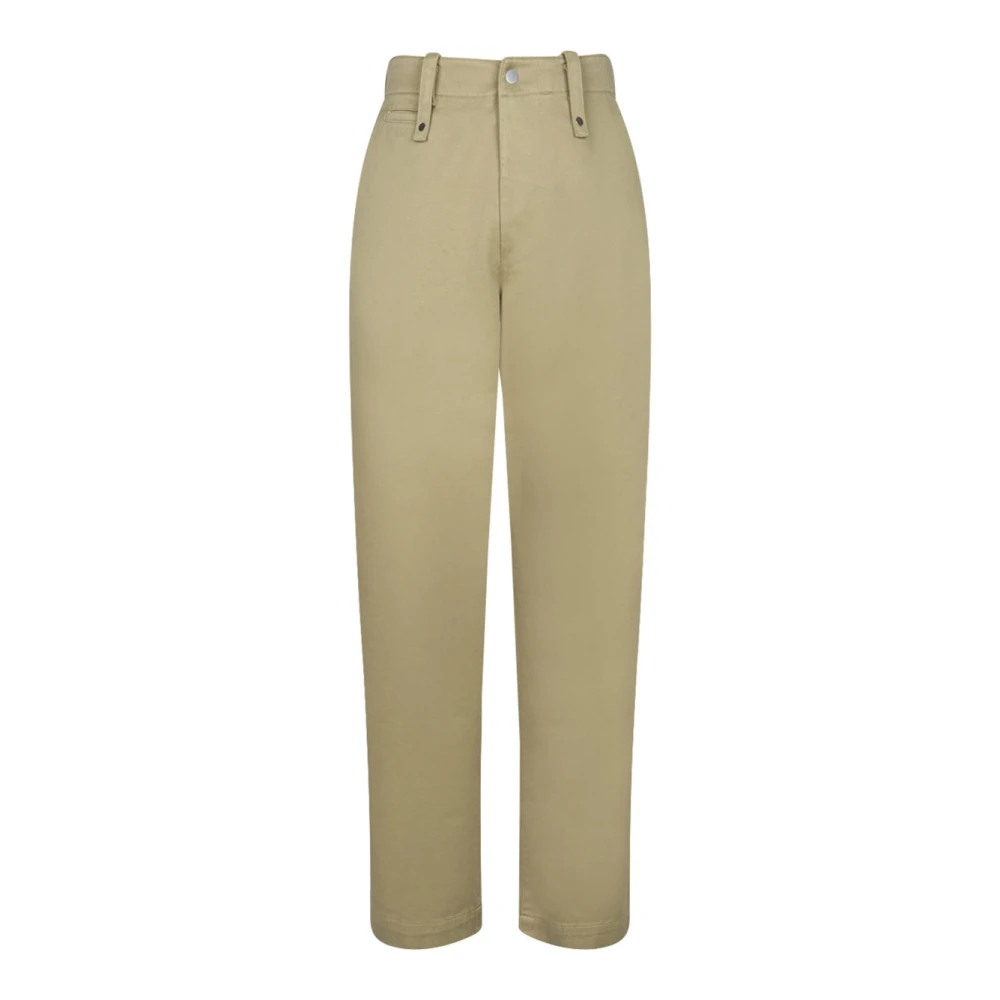 Burberry Men's Green Cotton Satin Hunter Trousers