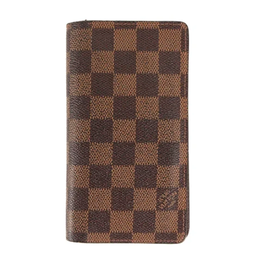 Louis Vuitton Vintage Pre-owned Leather wallets Brown Heren