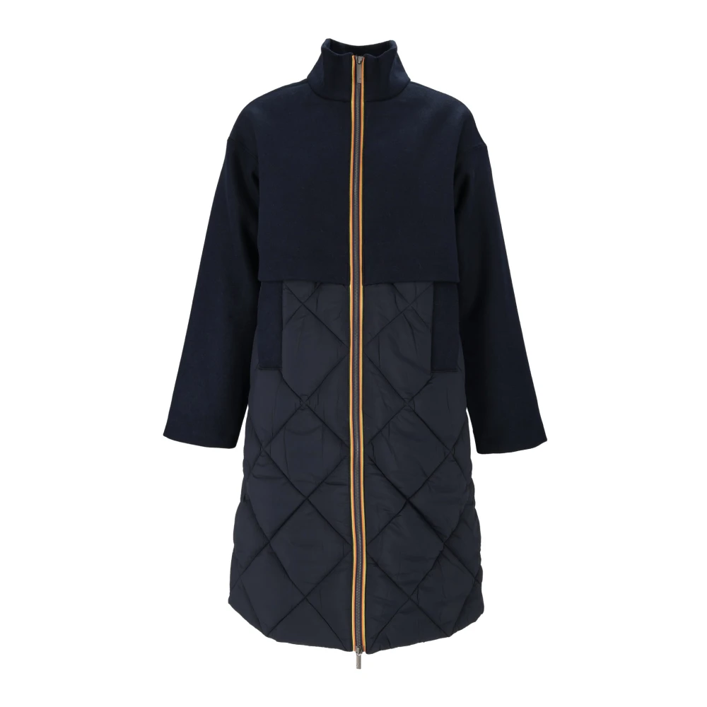 K-Way Dba Giubbino Mindy Wool Nylon Blue Depth - Immagine 3