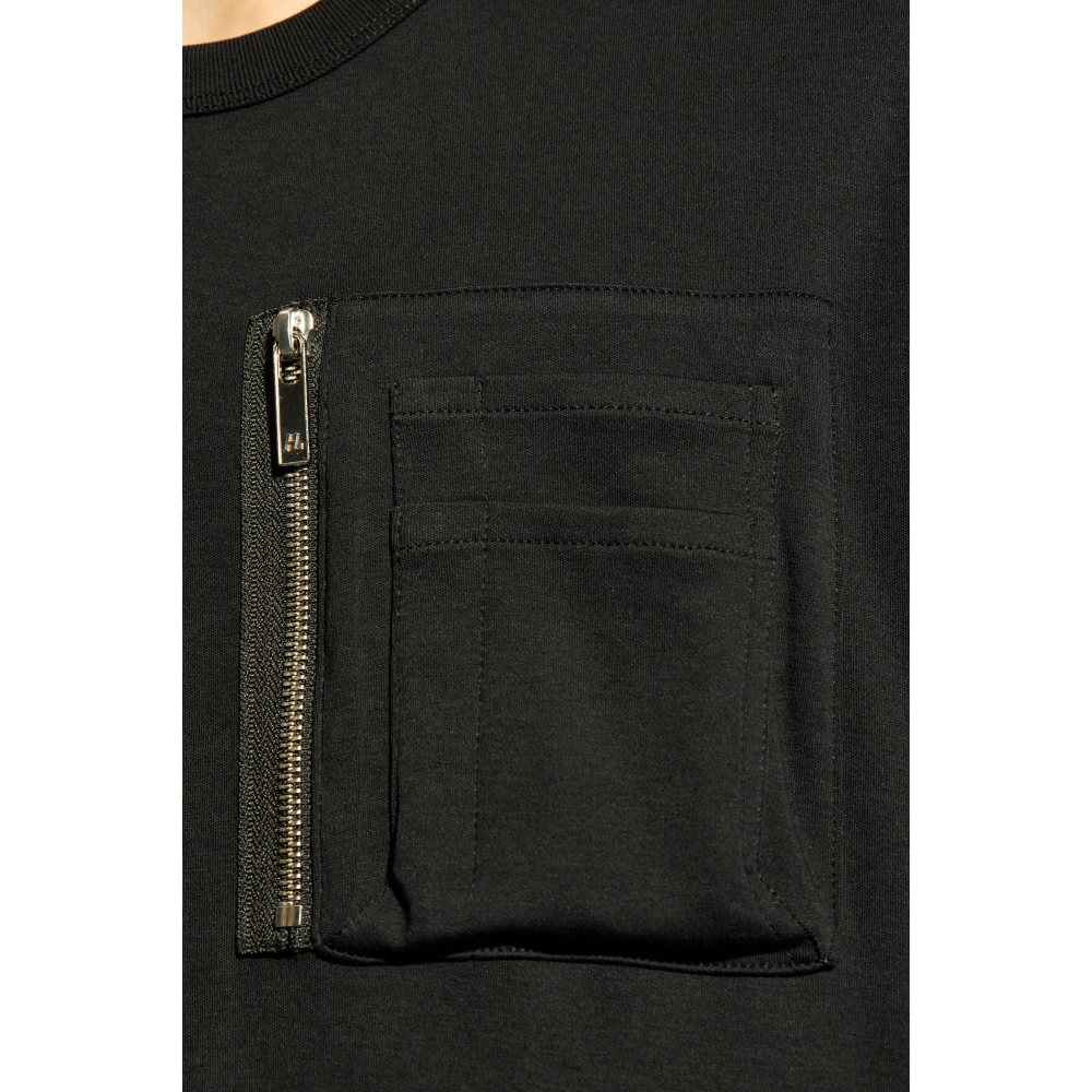 Helmut Lang T-shirt met zakken Black Heren